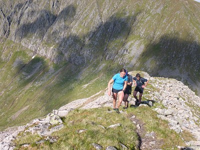 Another tough climb conquered for Jasmin Paris on her way to a stunning new Ramsay Round record  © Finlay Wild