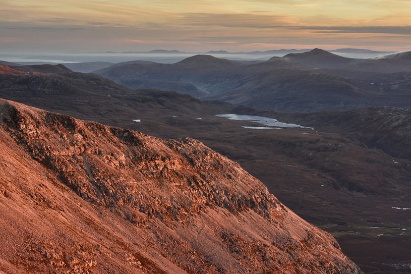 On Arkle at dusk - it's a long way to the car  © James Roddie