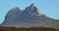 Suilven seen from Ullapool-Inchnadamph road