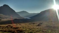 Evening light over Ogwen Valley and Tryfan, taken on the way back down from Craig Yr Ysfa
