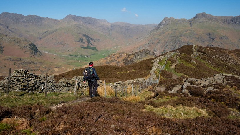 Langdale's skyline is well seen from Lingmoor Fell - Crinkle Crags, Bowfell and the Langdale Pikes  © Alex Roddie