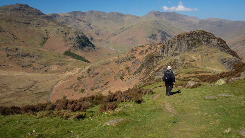 Heading for Side Pike, with Pike of Blisco, Crinkle Crags and Bowfell to come  © Alex Roddie