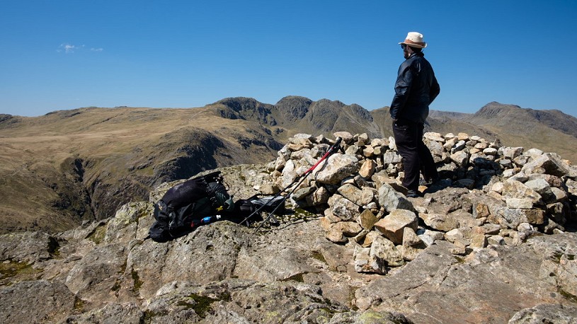 On Pike of Blisco, looking over to Crinkle Crags  © Alex Roddie