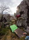 Barry Harper chasing the setting sun on a brilliant easter weekend.
Best Easy Arete, 6A+, Torridon Celtic Jumble.