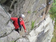 Derision Groove Shepherds Crag . 64 years after my first ascent