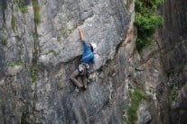 THE move on 'The Beast from the Undergrowth' (E2) at Huntsman's Leap