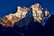 Morning light on the south face of Shivling (6,543m)<br>© Hamish Frost