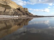 Wet sand reflection - Dunraven Bay