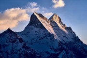 Shivling south face at sunrise<br>© Hamish Frost