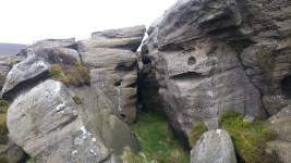 The strange formations of Christainbury Crags