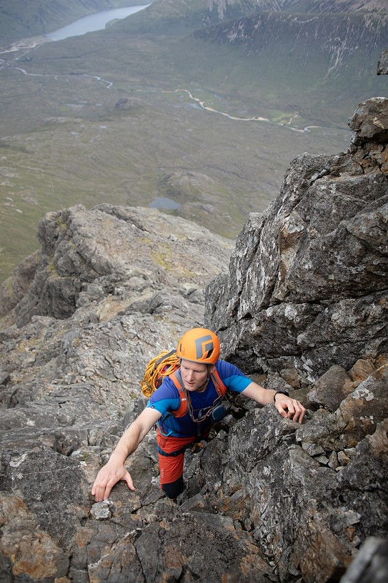 It's a neat, balanced and unrestrictive pack when climbing  © Nick Brown