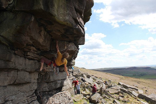 Pre-crux on the 'Tippler Direct'  © James Smith