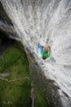 High above the beck on the upper tier of Malham Cove - L'Ob Session 7c+