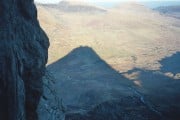high on Grooved Arete, Tryfan