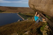 Andi jamming his way to glory on a golden Widdop evening.