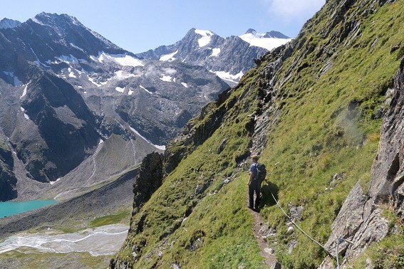 The Alps are pretty dangerous, so making them safer and easier for walkers makes sense: Grosser Trögler, Austria  © Ronald Turnbull