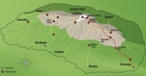 Kilimanjaro routes Map provides guidelines to plan Kilimanjaro climbing.