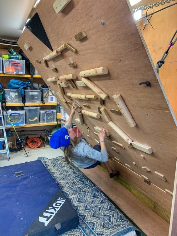 wooden climbing holds hardwood homewall bouldering training holds 