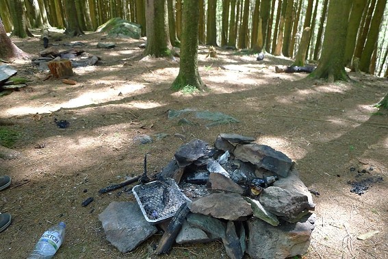 Campfire detritus from the weekend  © RSPB Haweswater