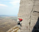 Peter Cooper 1st ascent Cimadero, Muckish, Donegal.