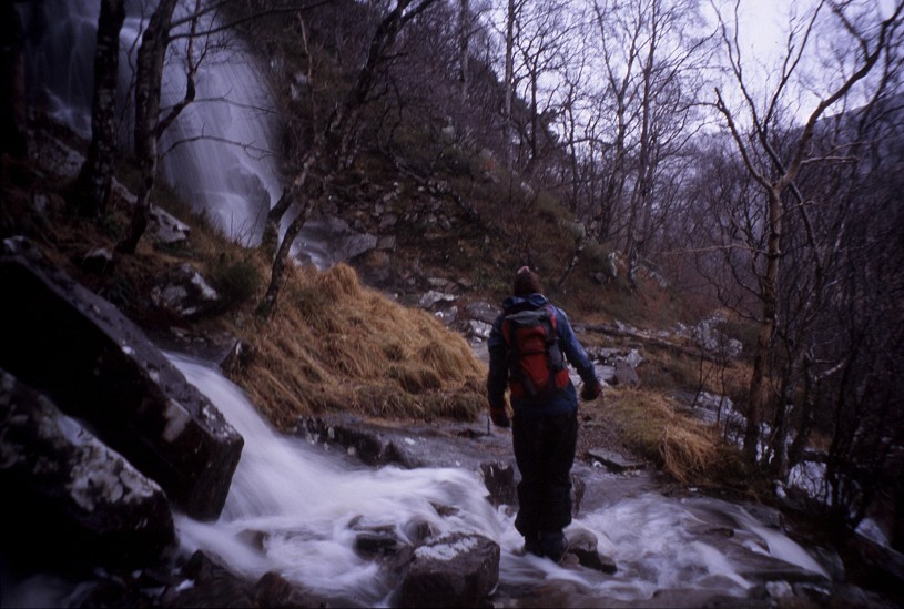 In wet weather even little streams can become formidable torrents, and many crossings are best avoided  © Dan Bailey