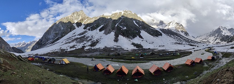 A high camp on the Hampta Pass trek  © Nutan Shinde-Pawar