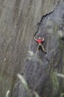 John has a redpoint attempt. One of the harder E5's in the Quarries..