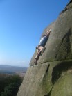 Rhys huws posing for the camera, on telli E36a stanage plantation, secons before the whopper!!!