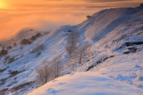 A wintery morning on Cracken Edge in the Peak District