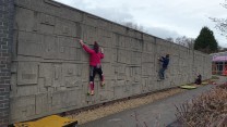 Climbers on Powerband on Sector Physics Wall