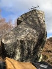 Slab face of Glen Marksie boulder