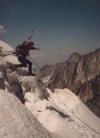 McHeath discovering the joys of Alpine climbing, 1982