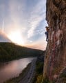 Sunset climbing at the gorge