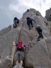 Sheffield Mountaineering meetup group on Notch Arete