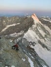 Jacob Harmer climbing the Matterhorn via Lion Ridge