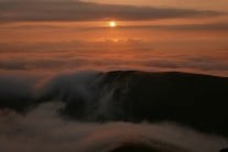 Early morning mist over Souther Fell and the Eden valley from Bannerdale Crags (2)