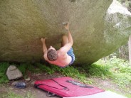 bouldering in the bosson forest