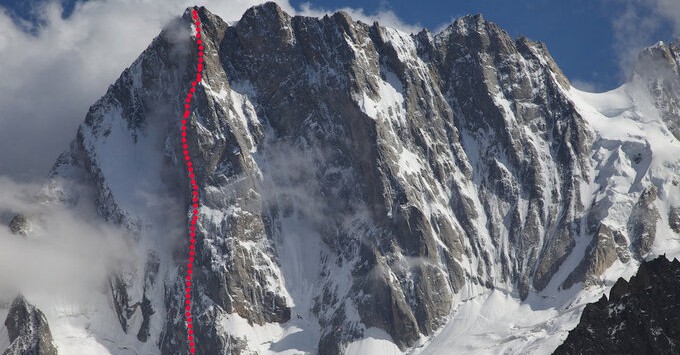 UKC News - NEWS: First Solo of Rolling Stones on Grandes Jorasses by Charles Dubouloz