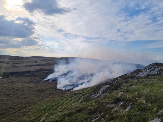Burning at Strathy Point  © RSPB Scotland