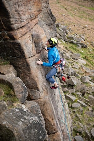 The NIAD Moccasyms don't feel as flexible before, hence aren't quite so well suited towards smears  © UKC Gear