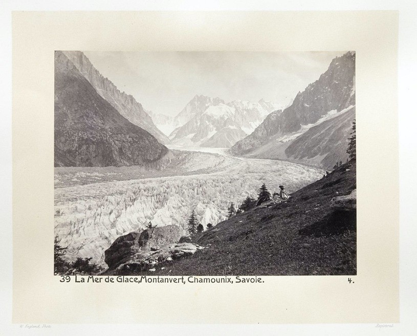 The Mer de Glace, circa 1870.  © Wikicommons, Public Domain.