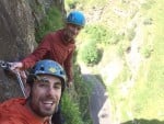 Two of the best people in the UK pitch 3 belay