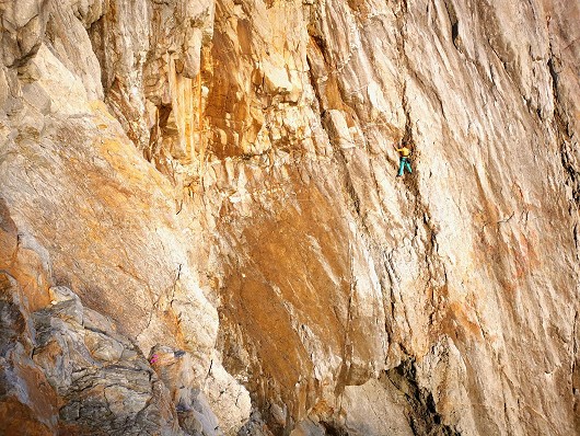 Joe embarking on the monstrous final pitch of A Dream  © starlitejumper