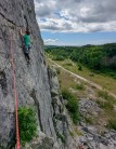 Theo, 13 years, on Sour Milk Groove HVS at Trowbarrow