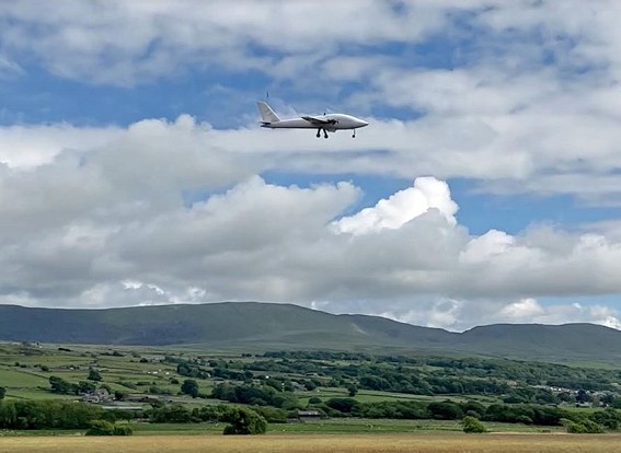Prototype Dragon drone in flight  © Snowdonia Aerospace LLP