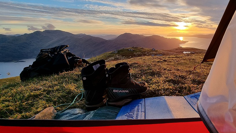 Not a bad spot for my boots to have carried me...  © Sarah Jane Douglas