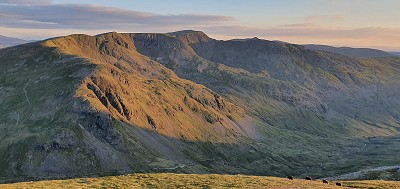 The eastern ridges in profile, from Fairfield  © Norman Hadley