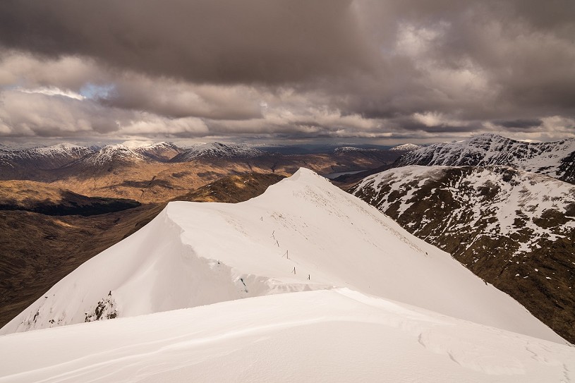 The spectacular NE ridge from Streap Comhlaidh. Streap translates from Gaelic as ‘climbing’  © David Lintern