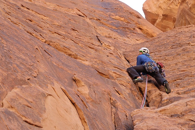 Is it cut with enough freedom for climbing - and will the fabric survive long if you do climb in it?  © Martin McKenna