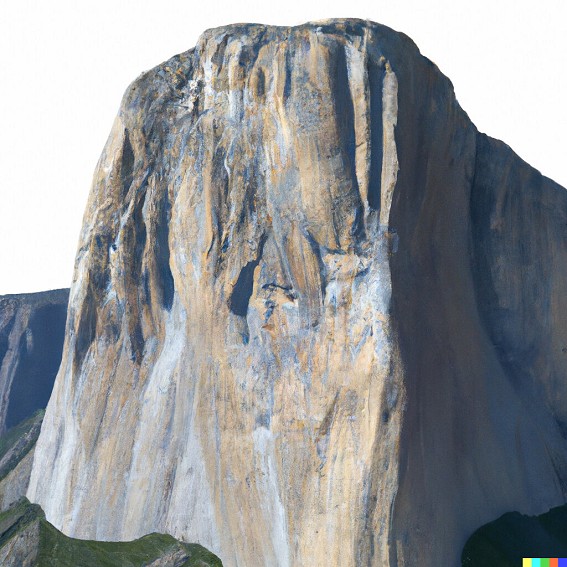 Create a 3D render of El Capitan.  © DALL.E
